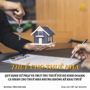 Quy định xử phạt và truy thu thuế với Hộ kinh doanh, cá nhân cho thuê nhà nhưng không kê khai thuế