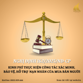 Kinh phí thực hiện công tác xác minh, bảo vệ và hỗ trợ nạn nhân của mua bán người