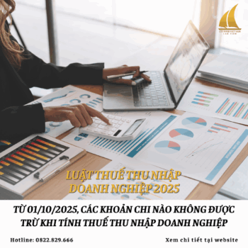 Từ 01/10/2025, quy định về các khoản chi nào không được trừ khi tính thuế thu nhập doanh nghiệp