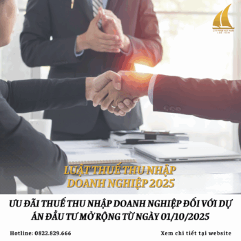 Ưu đãi thuế thu nhập doanh nghiệp đối với dự án đầu tư mở rộng từ 01/10/2025
