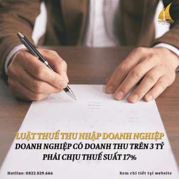 Doanh nghiệp có doanh thu trên 3 tỷ chịu thuế suất 17% từ tháng 10