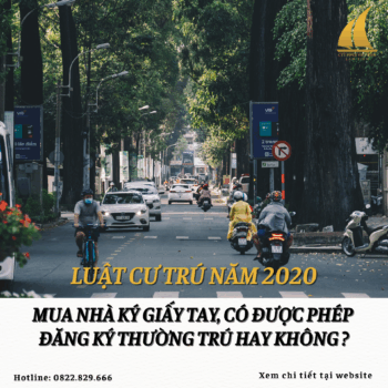 Mua nhà ký giấy tay, có được phép đăng ký thường trú hay không ?