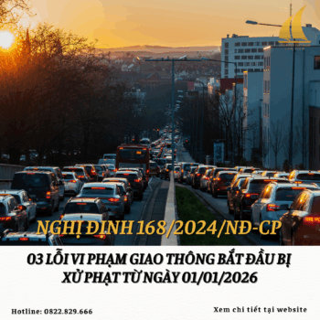 03 lỗi vi phạm giao thông bắt đầu bị xử phạt từ ngày 01/01/2026