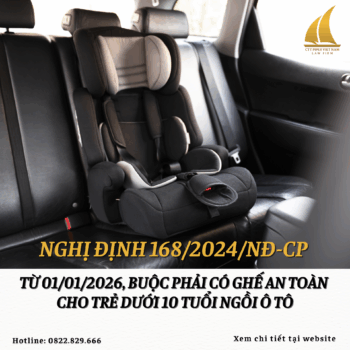 Từ 01/01/2026, buộc phải có ghế an toàn cho trẻ dưới 10 tuổi ngồi ô tô