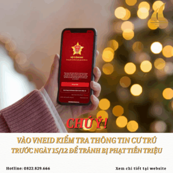 Kiểm tra ngay thông tin cư trú trên VNeID trước ngày 15/12 để tránh bị phạt tiền triệu