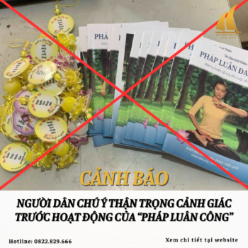Người Dân Chú Ý Thận Trọng Cảnh Giác Trước Hoạt Động Của “Pháp Luân Công”