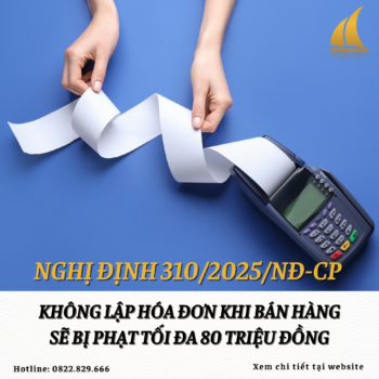 Không lập hóa đơn khi bán hàng sẽ bị phạt tối đa 80 triệu đồng