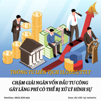 Chậm giải ngân vốn đầu tư công gây lãng phí có thể bị xử lý hình sự từ 25/01/2026
