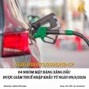 04 nhóm mặt hàng xăng dầu được giảm thuế nhập khẩu từ 09/3/2026