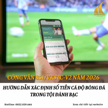 Hướng dẫn xác định số tiền cá độ bóng đá trong tội đánh bạc