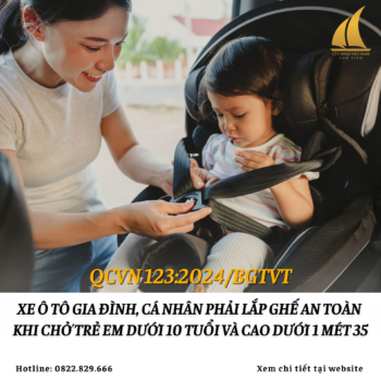 Các loại ghế trẻ em trên ô tô theo QCVN 123:2024/BGTVT từ 01/01/2026