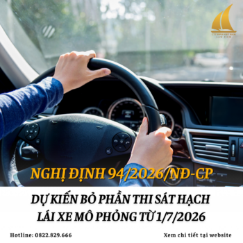 Dự kiến bỏ phần thi sát hạch lái xe mô phỏng từ 1/7/2026