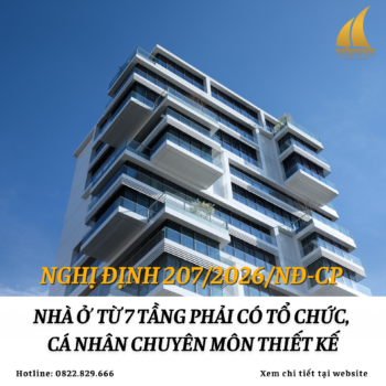 Nhà ở riêng lẻ từ 7 tầng trở lên phải do tổ chức, cá nhân có chuyên môn thiết kế từ 01/7/2026