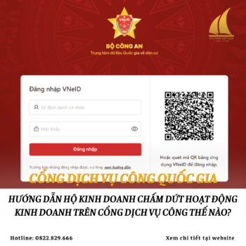 Hướng dẫn hộ kinh doanh chấm dứt hoạt động kinh doanh trên Cổng dịch vụ công thế nào?